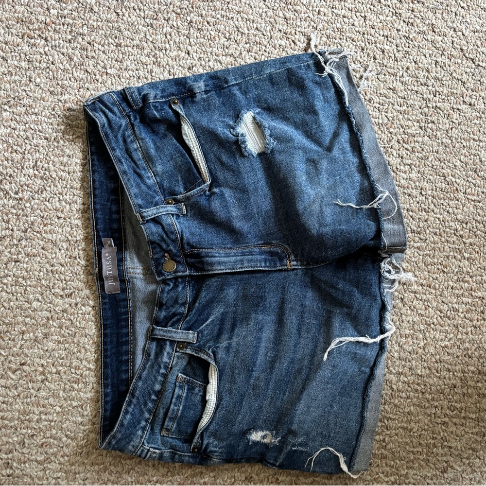 Just USA Blue Denim Jean Shorts